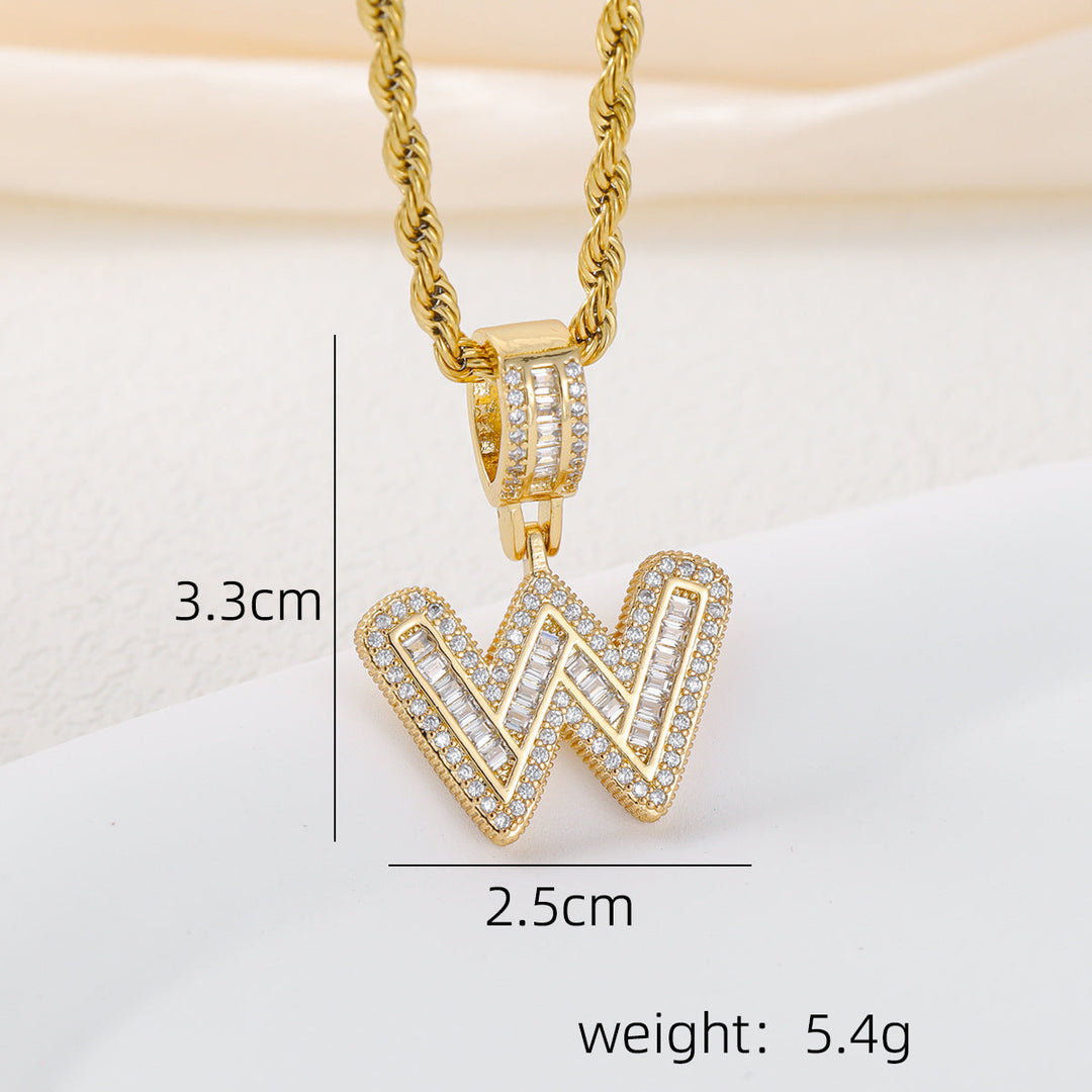 Alphabet Pendant Necklace