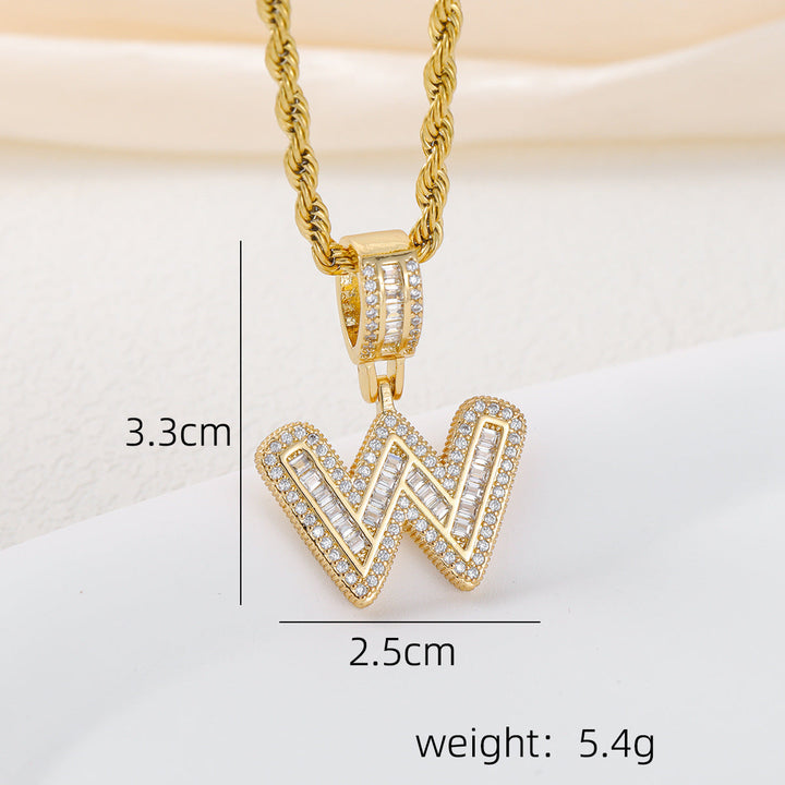 Alphabet Pendant Necklace