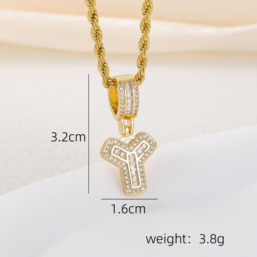 Alphabet Pendant Necklace