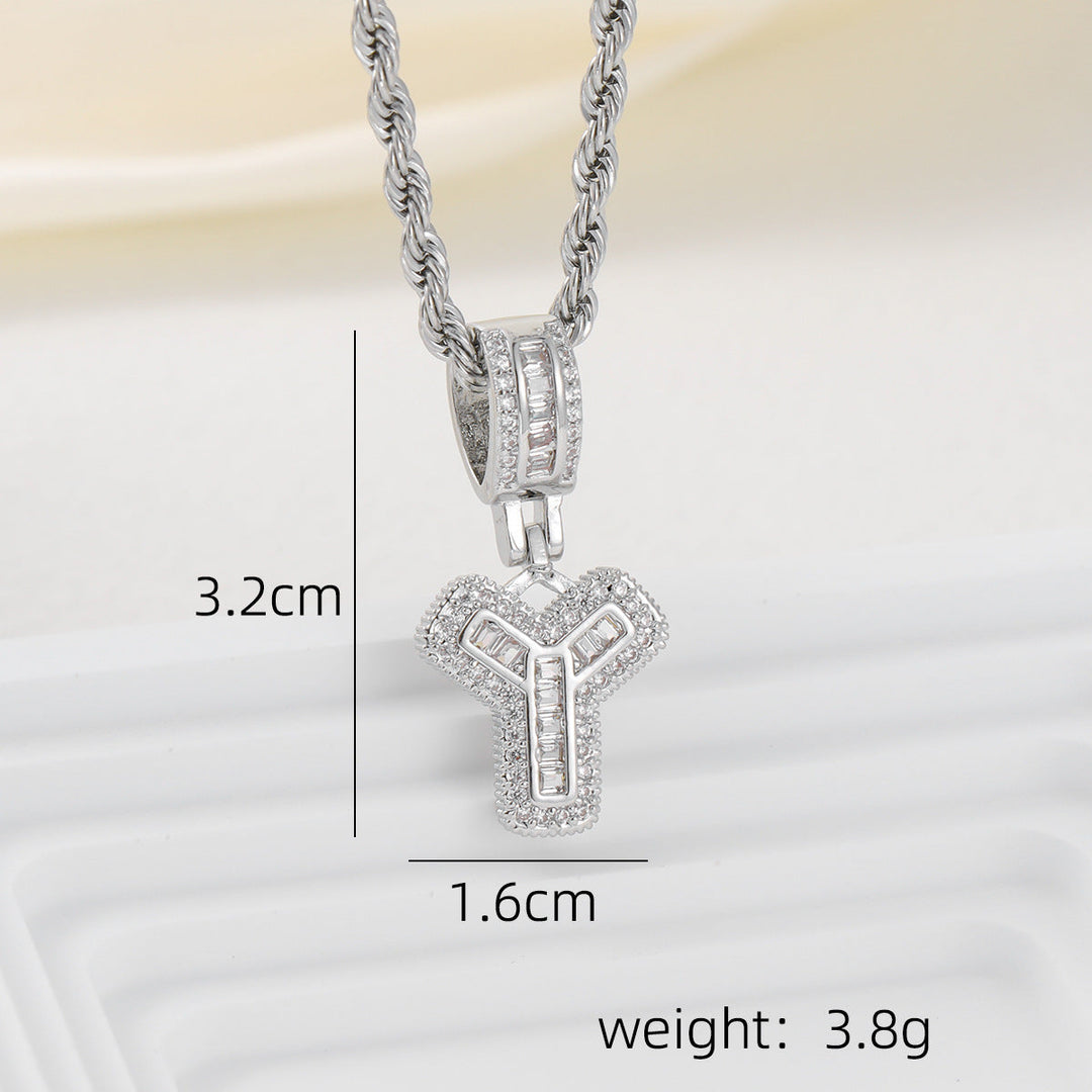 Alphabet Pendant Necklace
