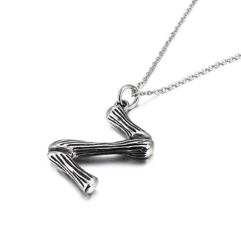 Alphabet Pendant Necklace