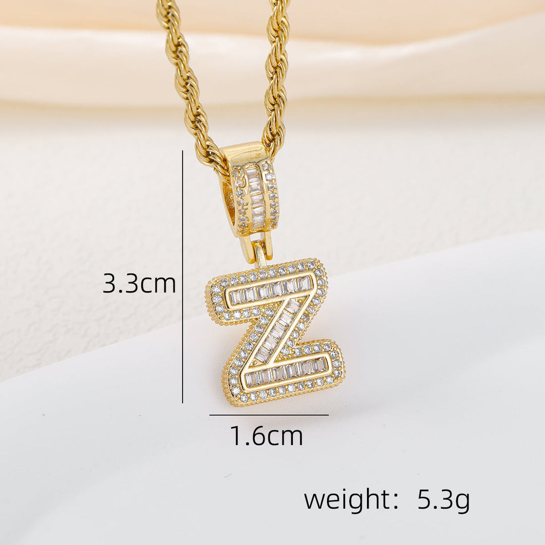 Alphabet Pendant Necklace