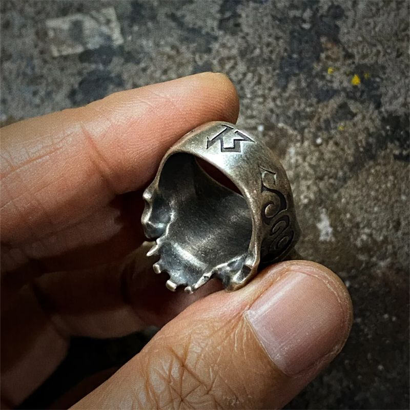 Vintage Demon Skull Ring