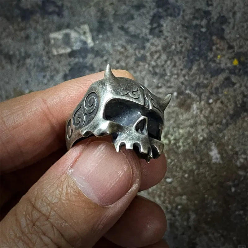 Vintage Demon Skull Ring
