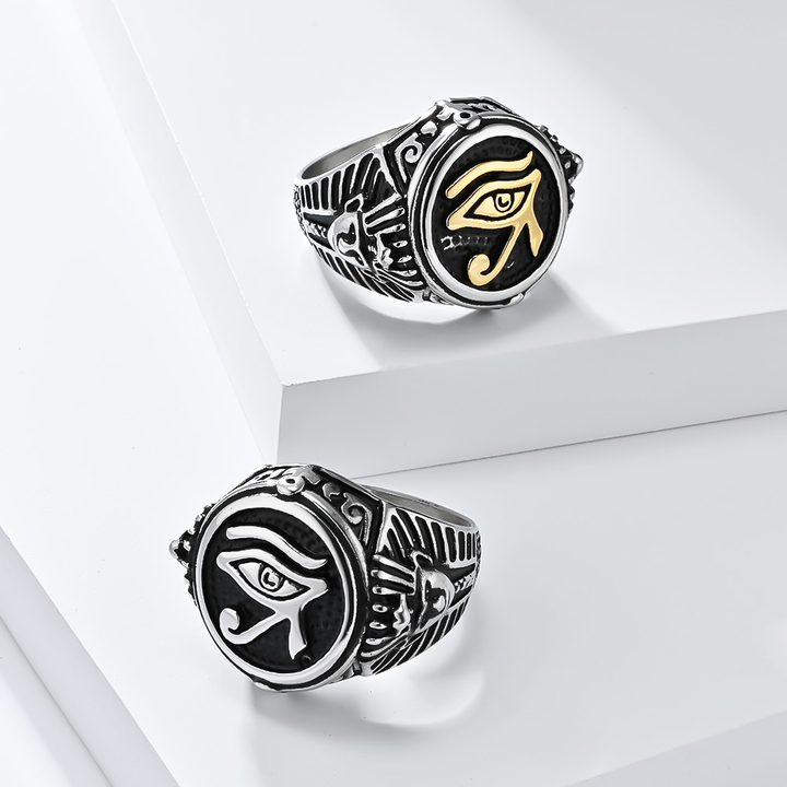Eye of Horus Ancient Egyptian Signet Ring