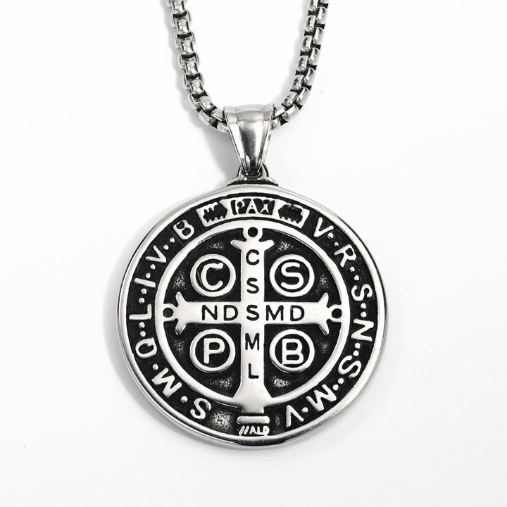 Vintage St. Benedict Medallion Chain