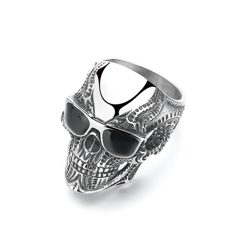 Shades Skull Vintage Metal Ring
