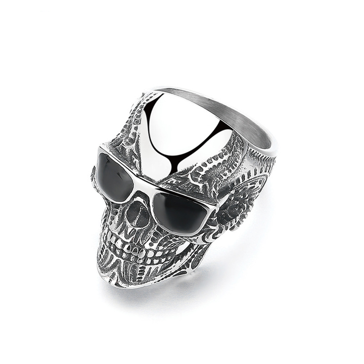 Shades Skull Vintage Metal Ring
