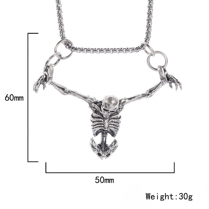 Vintage skull necklace