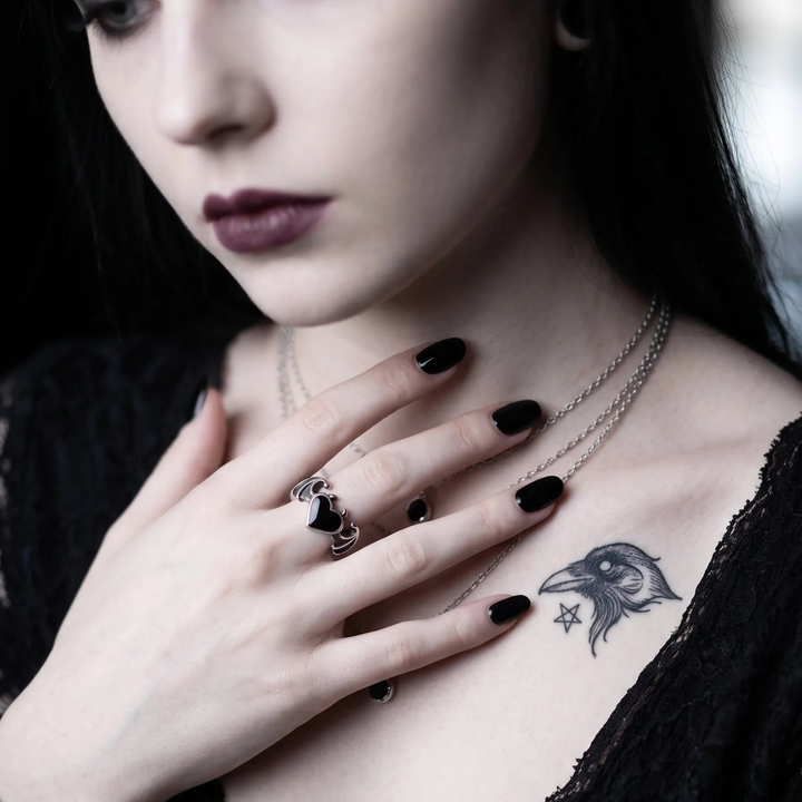 Devil Wing Heart Shape Ring