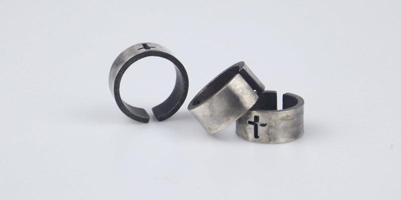Classic Cross 925 Sterling Viking Ring