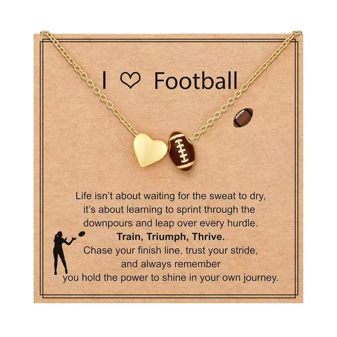 Ball-shaped heart pendant necklace