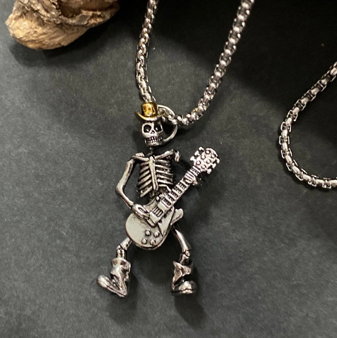Rock Cowboy Skull Pendant