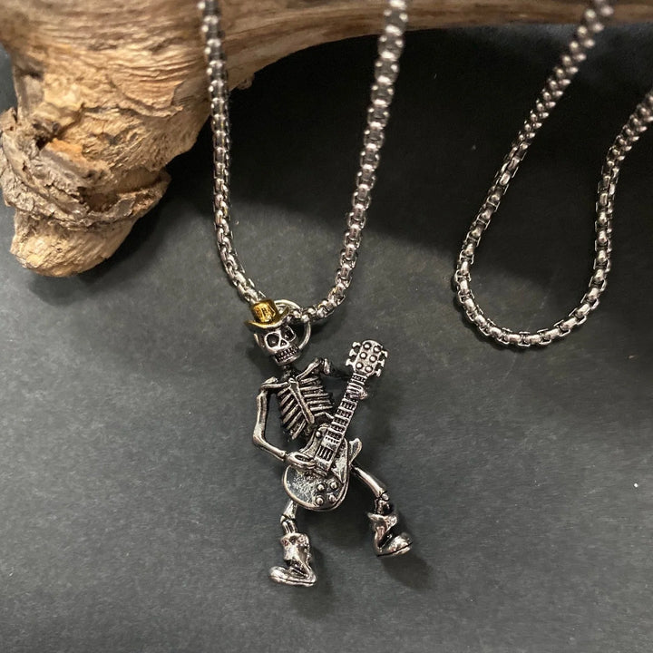 Rock Cowboy Skull Pendant