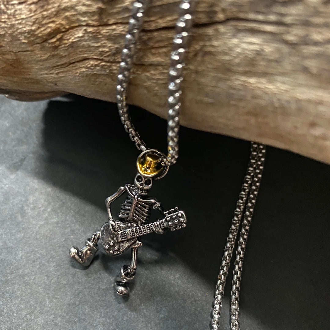 Rock Cowboy Skull Pendant
