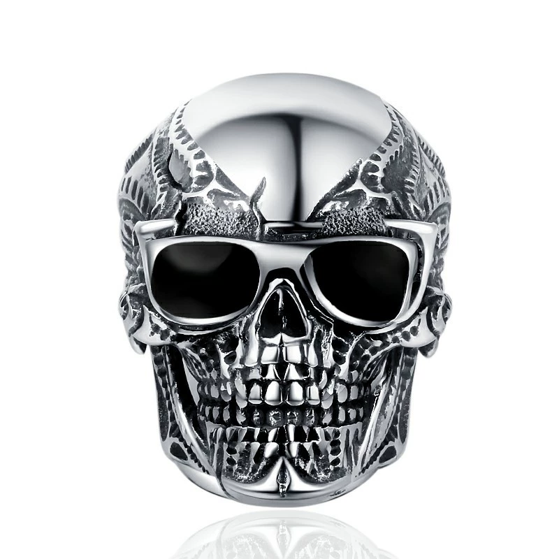 Shades Skull Vintage Metal Ring