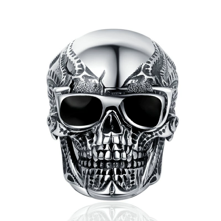 Shades Skull Vintage Metal Ring