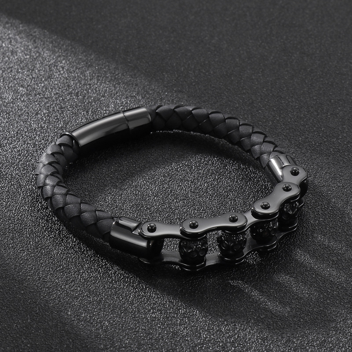 Rock Skull Link Wristband