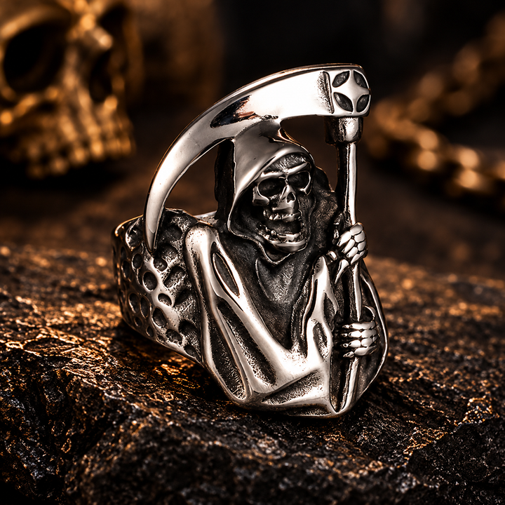 Sterling Silver Death Ring