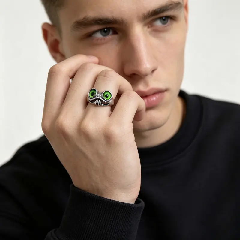 Demon Eye Open Adjustable Statement Ring