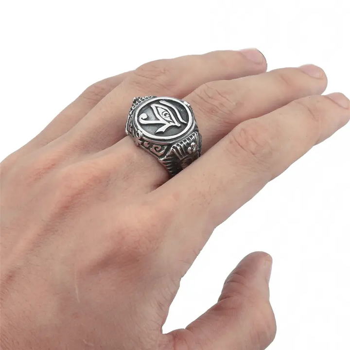 Eye of Horus Ancient Egyptian Signet Ring