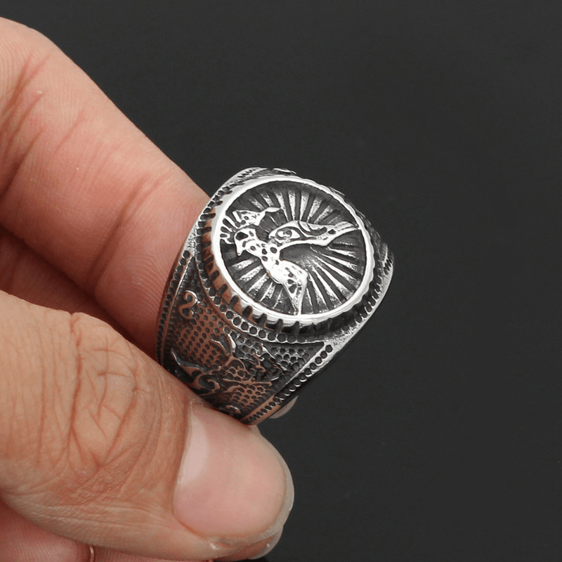 Raven Viking Ring