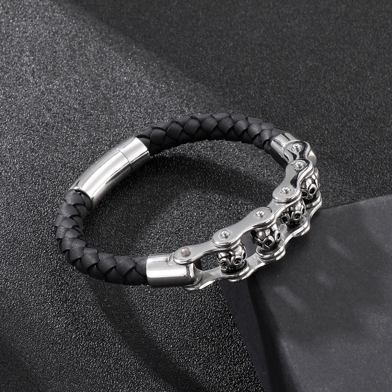 Rock Skull Link Wristband