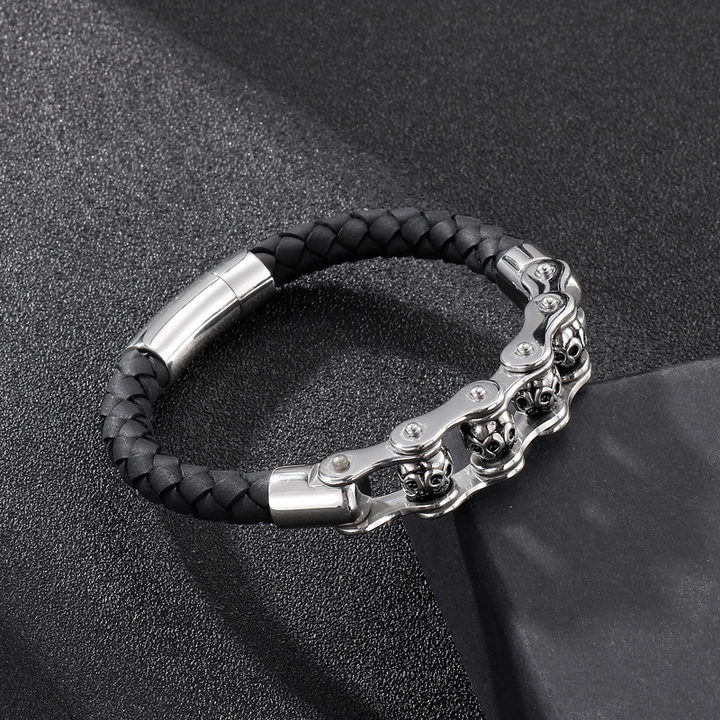 Rock Skull Link Wristband