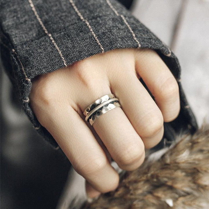 Retro Wide Ring 925 Silver