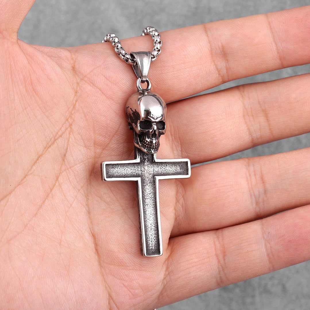Skull Cross Pendant Necklace