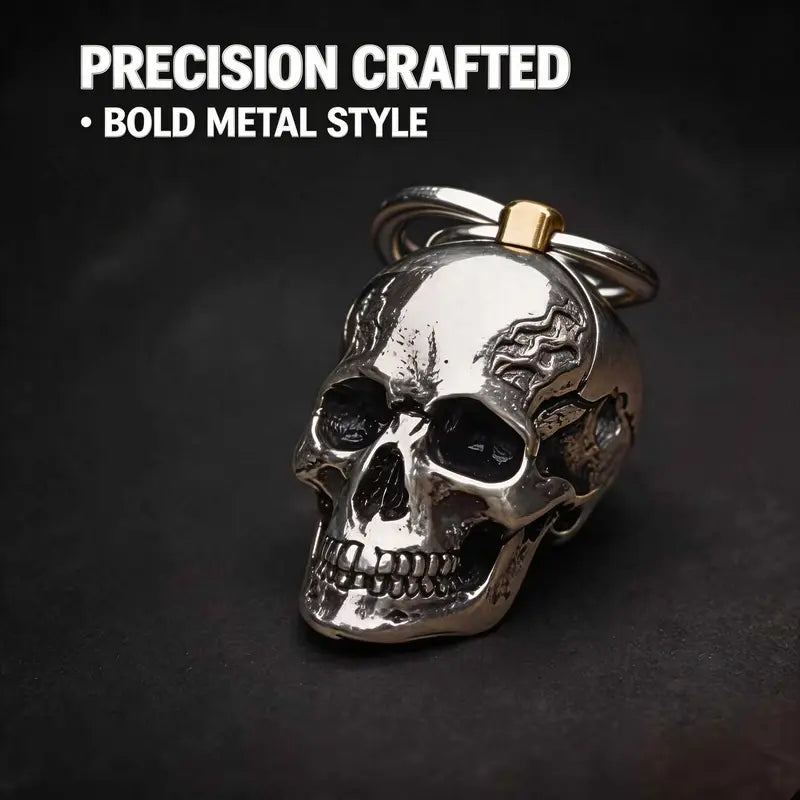Skull Keychain Gothic Style Key Ring Accessory