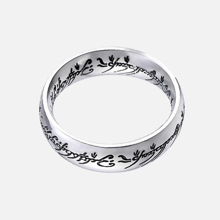 Exquisite Engraved Stainless Steel Ring