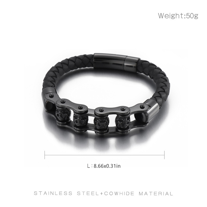 Rock Skull Link Wristband