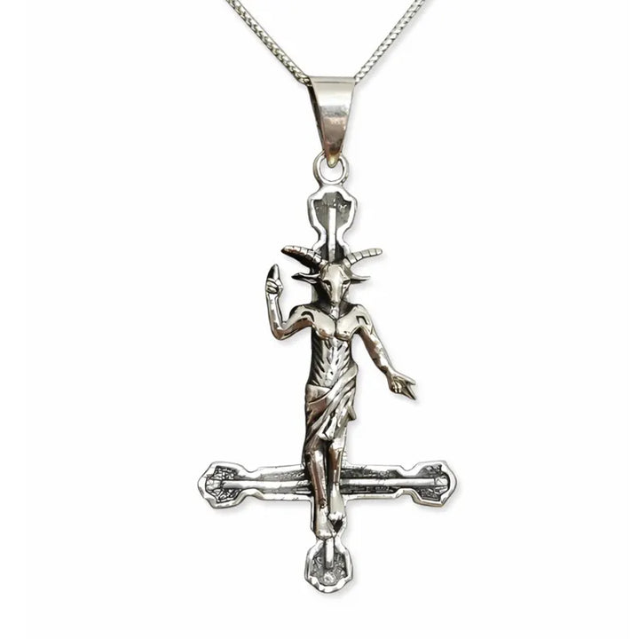 Inverted Cross Baphomet Necklace