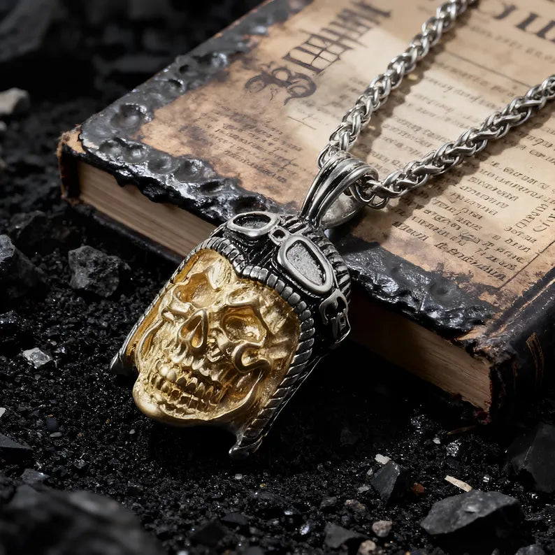 Skull Pilot Necklace