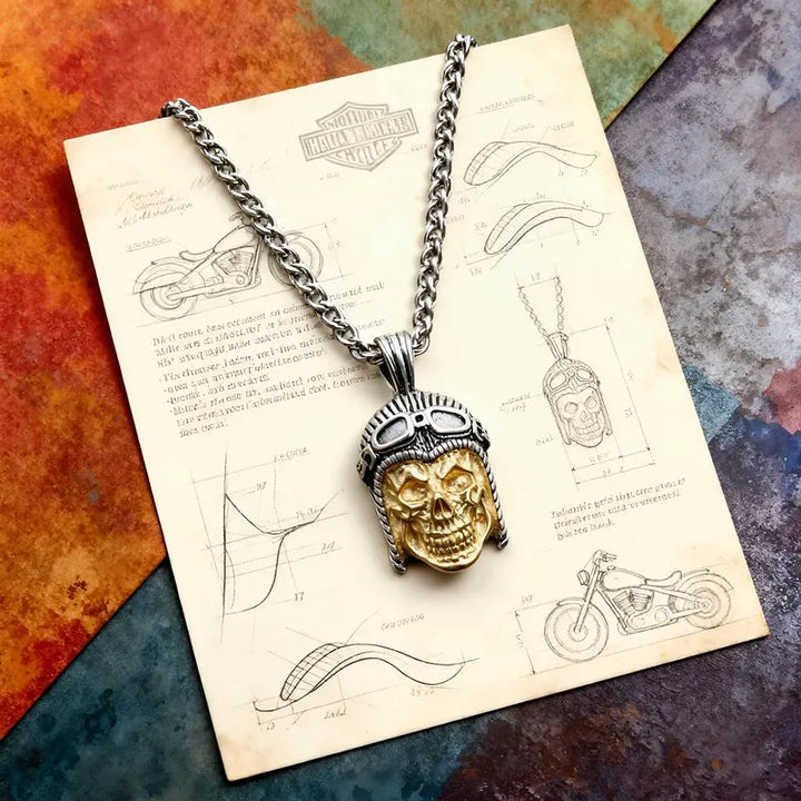Skull Pilot Necklace