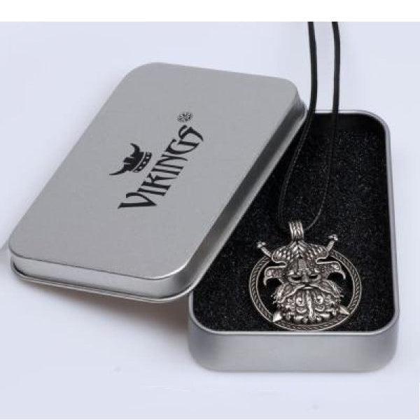 Viking Necklace - Odin &amp; Raven&