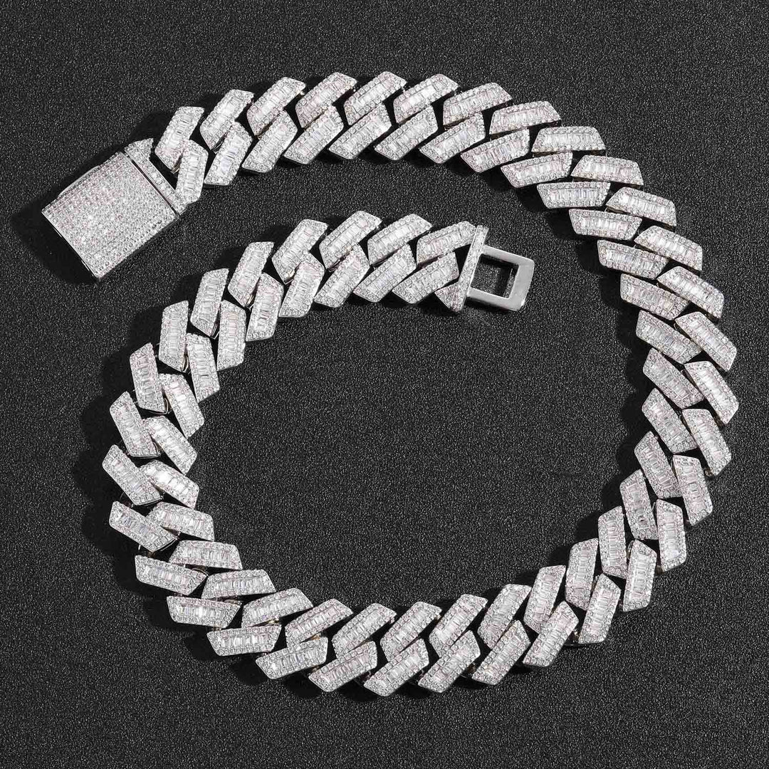 Full diamond hip-hop Cuban chain necklace