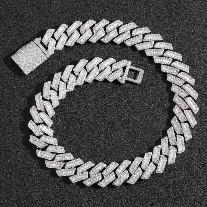 Full diamond hip-hop Cuban chain necklace