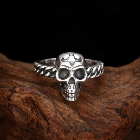 Skull Open-Band Ring