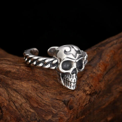 Skull Open-Band Ring
