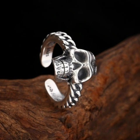 Skull Open-Band Ring