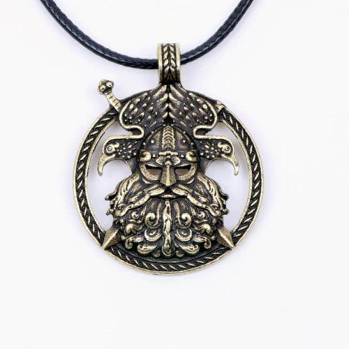Viking Necklace - Odin &amp; Raven&