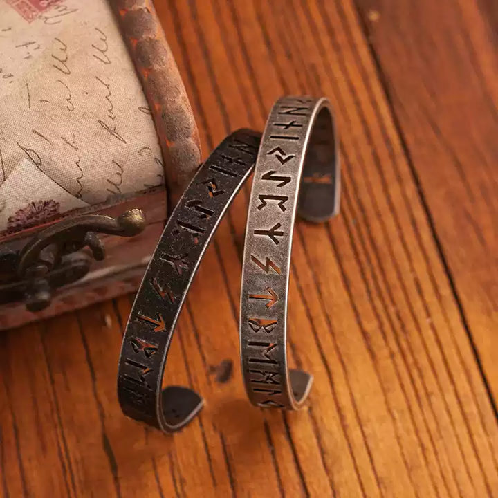 Viking Hollow Rune Bracelet