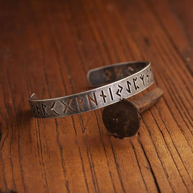 Viking Hollow Rune Bracelet