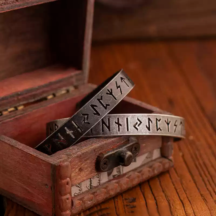 Viking Hollow Rune Bracelet