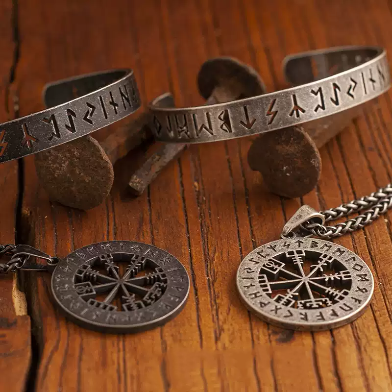 Viking Hollow Rune Bracelet