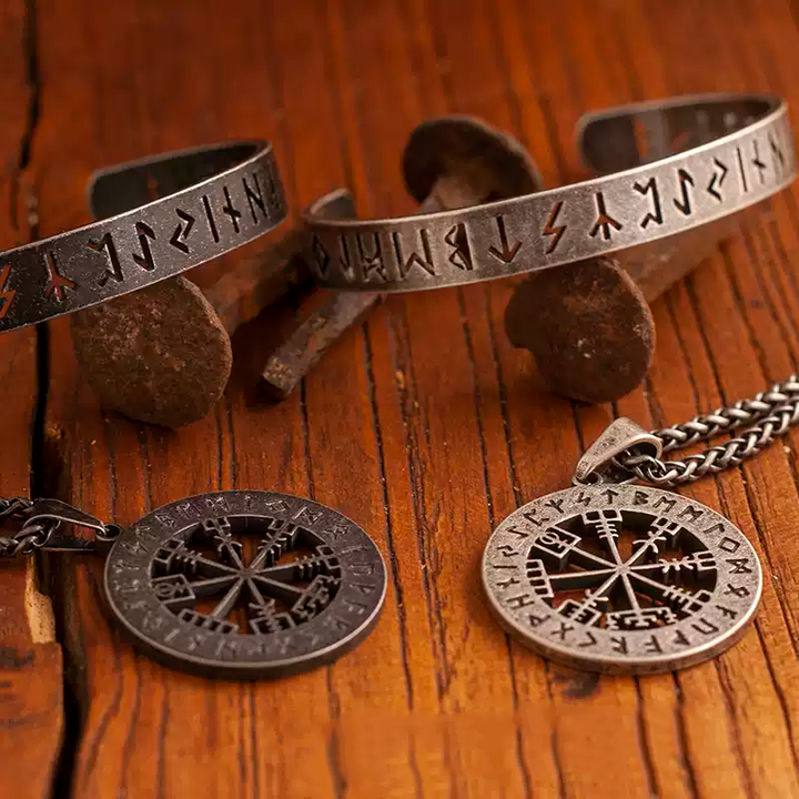 Viking Hollow Rune Bracelet