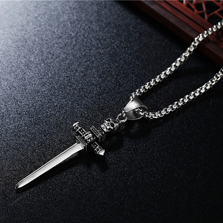 Skull Cross Pendant Necklace
