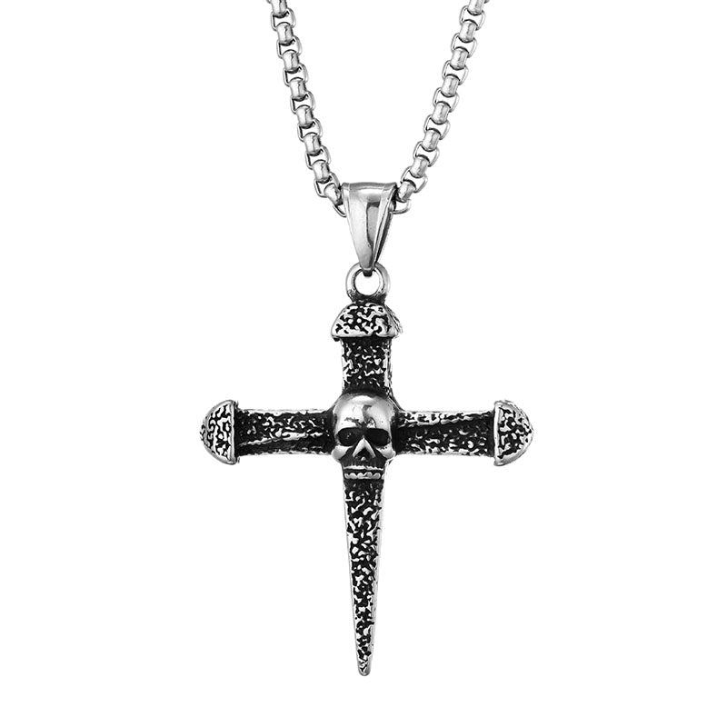 Skull Cross Pendant Necklace